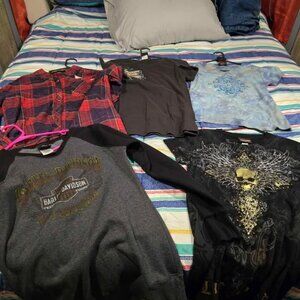 Harley Davidson bundle of women shirts and more Reduced
